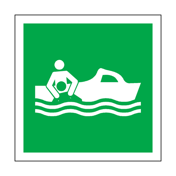 Rescue Boat Symbol Sign | Safety-Label.co.uk