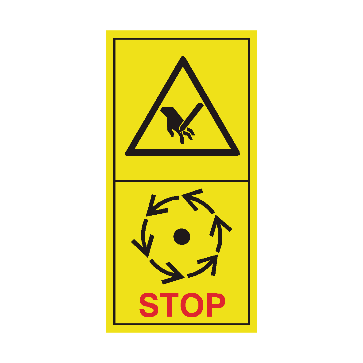 Risk Of Cutting Off Your Finger Or Hand Wait Before Opening Sticker