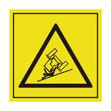 Risk Of Rolling Tractor ISO Label | Safety-Label.co.uk