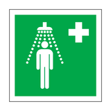 Safety Shower Symbol Sign | Safety-Label.co.uk