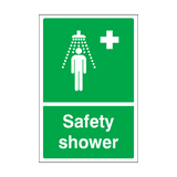 Safety Shower Sign | Safety-Label.co.uk