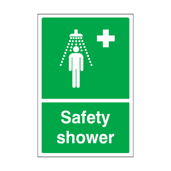 Safety Shower Sign | Safety-Label.co.uk