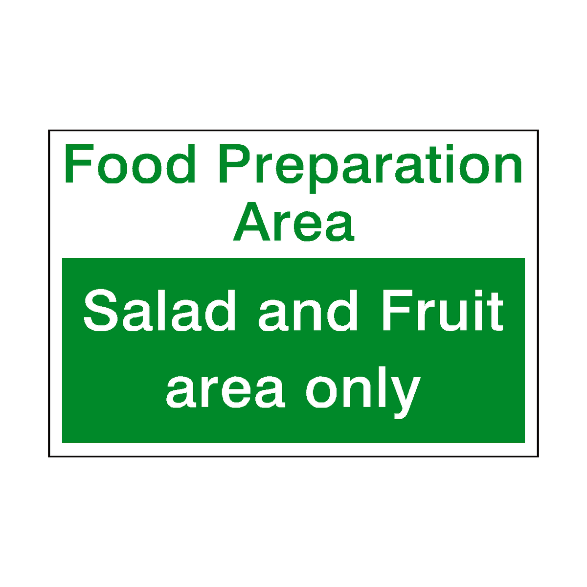 Local Salad Program Sign Salad And Fruit Area Sign
