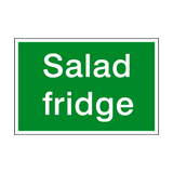 Salad Fridge Sign | Safety-Label.co.uk