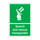 Search & Rescue Transponder Sign | Safety-Label.co.uk