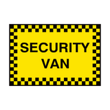 Security Van Sign | Safety-Label.co.uk