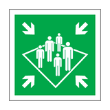 Shipboard Assembly Station Symbol Sign | Safety-Label.co.uk