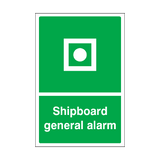 Shipboard General Alarm Sign | Safety-Label.co.uk