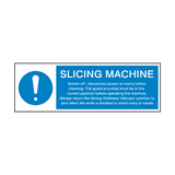 Slicing Machine Instructions Hygiene Sign | Safety-Label.co.uk