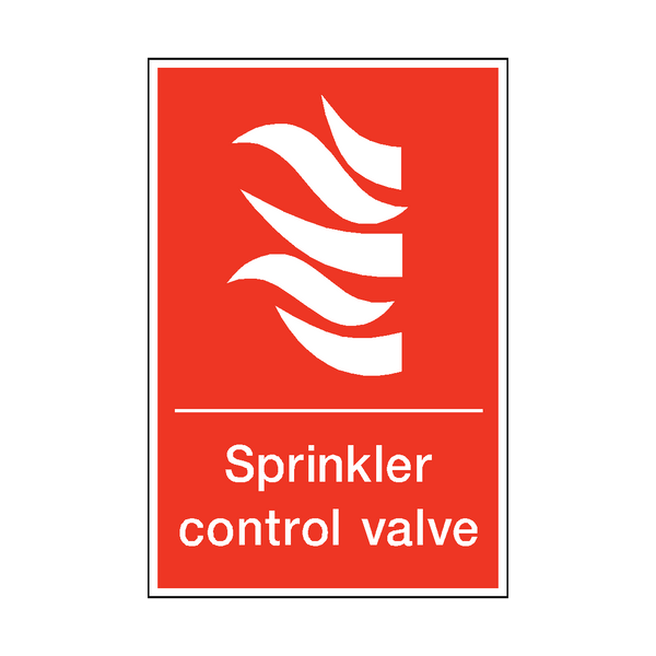 Sprinkler Control Valve Sticker | Safety-Label.co.uk