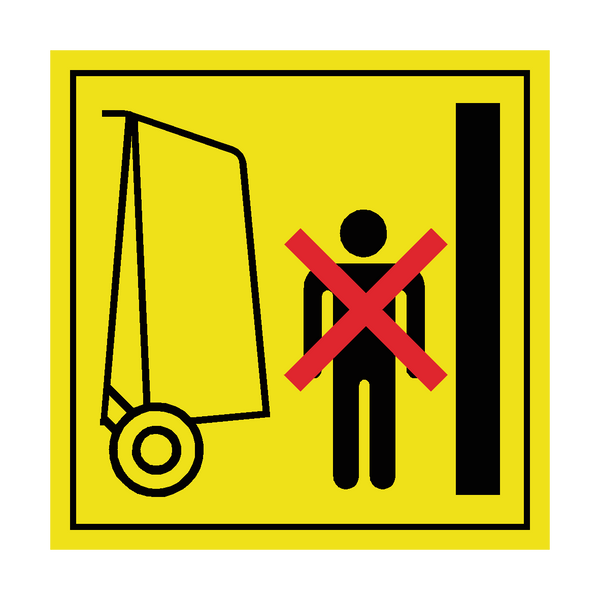 Stay Clear Of Gate Swinging Label | Safety-Label.co.uk