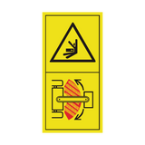 Stay Clear Of Articulation Area While The Engine Is Running Sticker | Safety-Label.co.uk