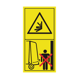 Stay Clear Of Gate Swinging Area While Tractor Engine Is Running Sticker | Safety-Label.co.uk