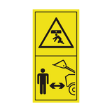 Stay Clear Of Raised Boom and Bucket Sticker | Safety-Label.co.uk