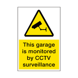 Garage Monitored By CCTV Security Sign | Safety-Label.co.uk