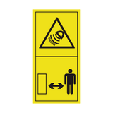 Do Not Look Directly Into Radar Sensor Sticker | Safety-Label.co.uk