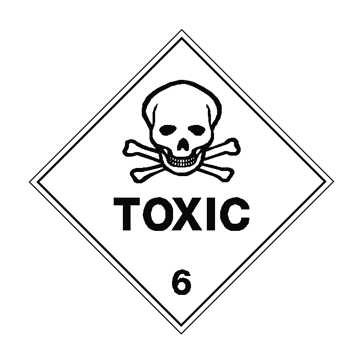 Toxic 6 Label | Safety-Label.co.uk