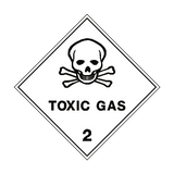 Toxic Gas 2 Label | Safety-Label.co.uk