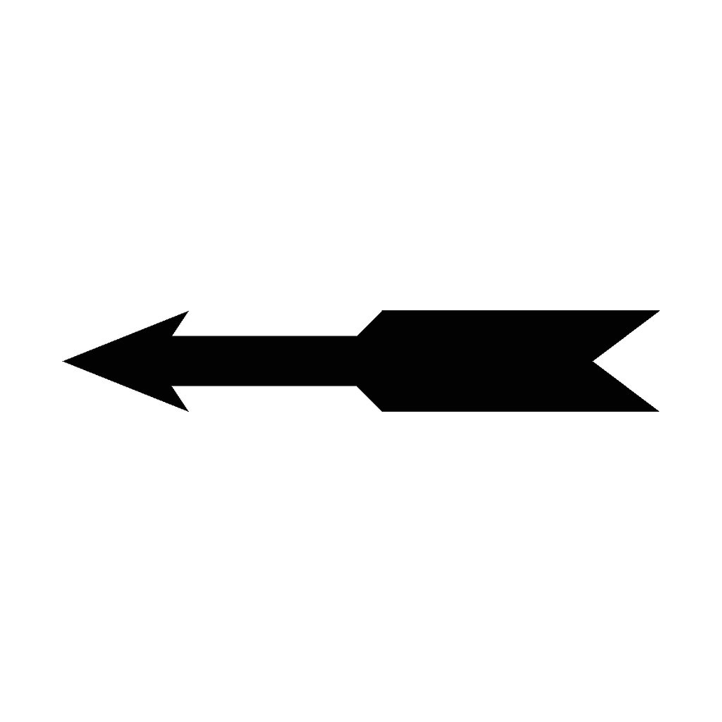 Tractor Equipment Black Arrow Sticker | Safety-Label.co.uk