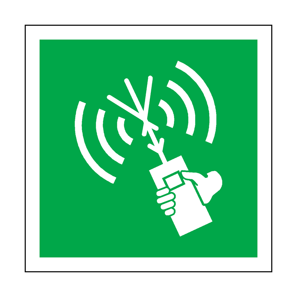 Portable Radio Label Two-Way VHF Radio Telephone Apparatus Label