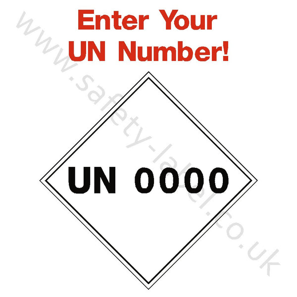 UN Number Sign | Safety-Label.co.uk
