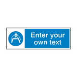 Use Footbridge Custom Sticker | Safety-Label.co.uk