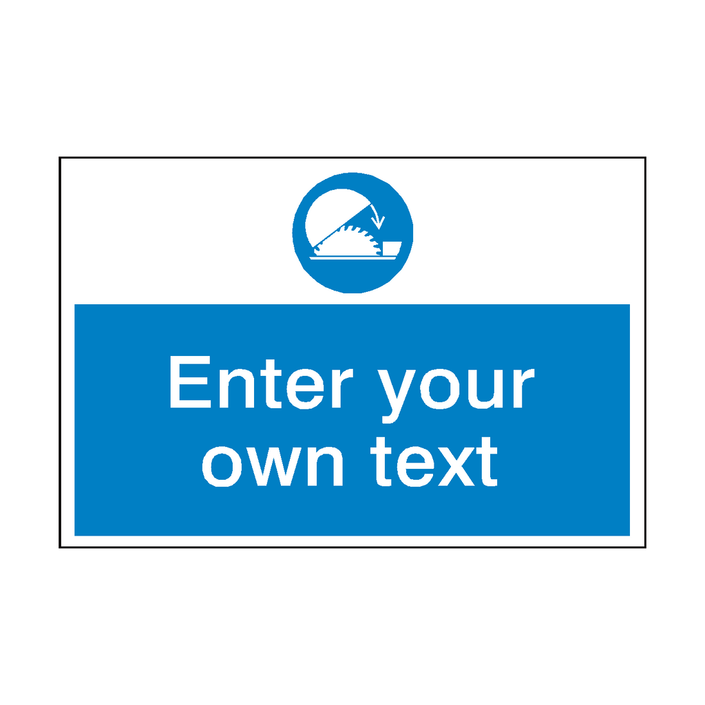 Use Saw Guard Custom Safety Sticker | Safety-Label.co.uk