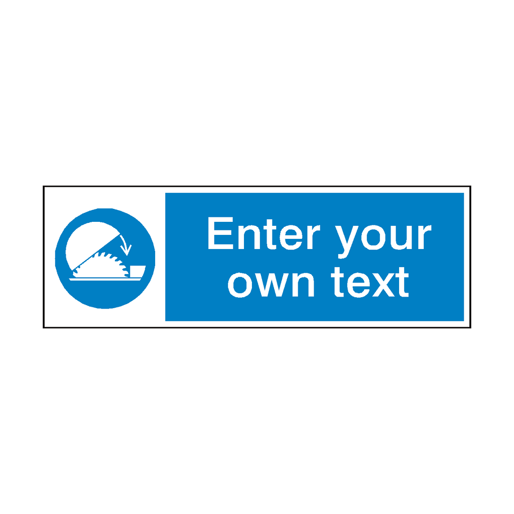 Use Saw Guard Custom Sticker | Safety-Label.co.uk