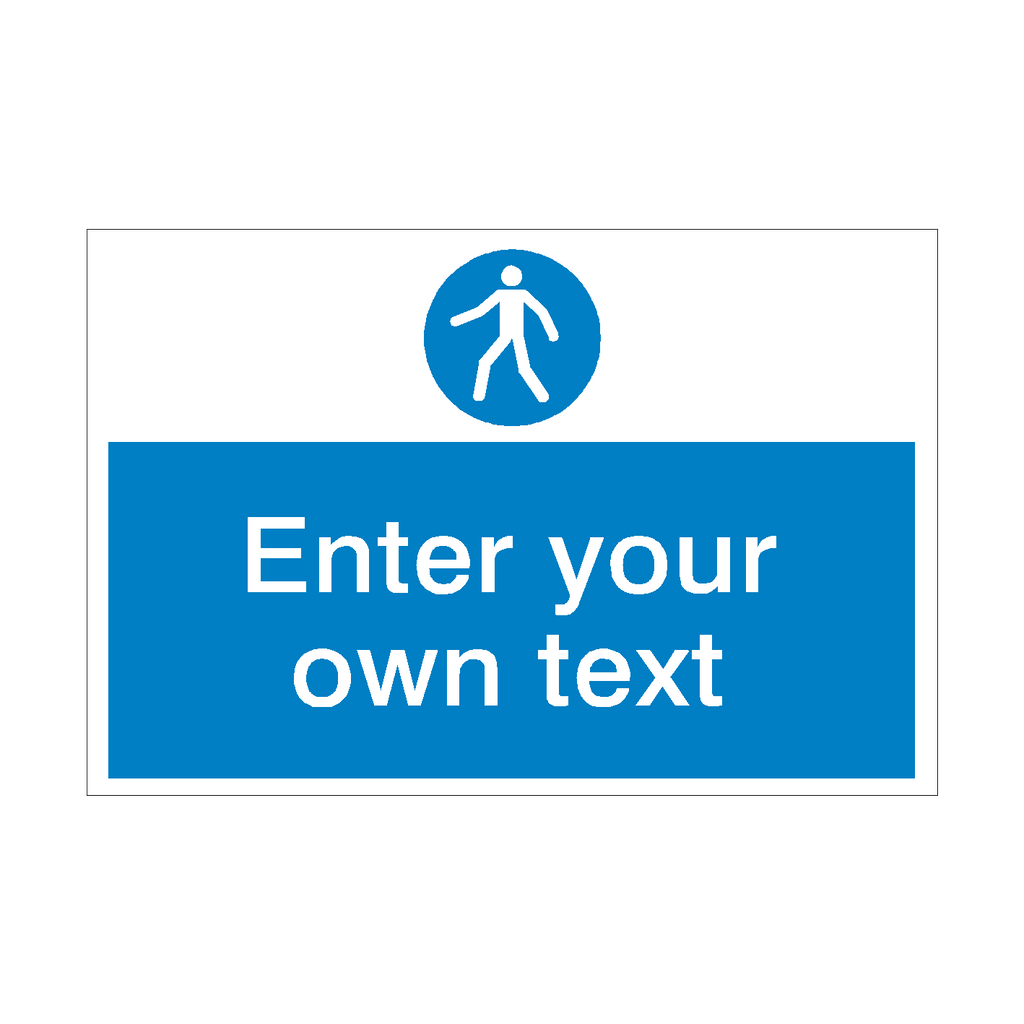 Use Walkway Custom Safety Sticker | Safety-Label.co.uk