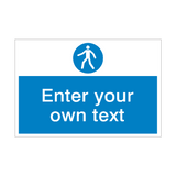 Use Walkway Custom Safety Sticker | Safety-Label.co.uk