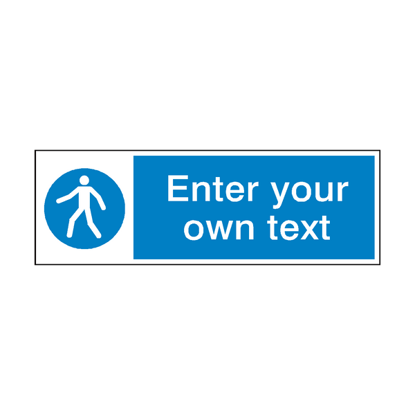 Use Walkway Custom Sticker | Safety-Label.co.uk