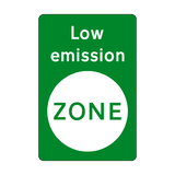 Low Emission Green Zone Sticker | Safety-Label.co.uk