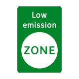 Low Emission Green Zone Sticker | Safety-Label.co.uk