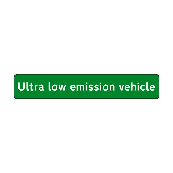 Ultra low emission vehicle sticker | Safety-Label.co.uk