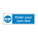 Wear Safety Belts Custom Sticker | Safety-Label.co.uk