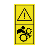 Warning Crush Hazard Sticker | Safety-Label.co.uk