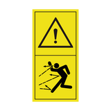 Warning Keep A Safe Distance Sticker | Safety-Label.co.uk