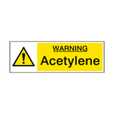 Acetylene Hazard Sign | Safety-Label.co.uk