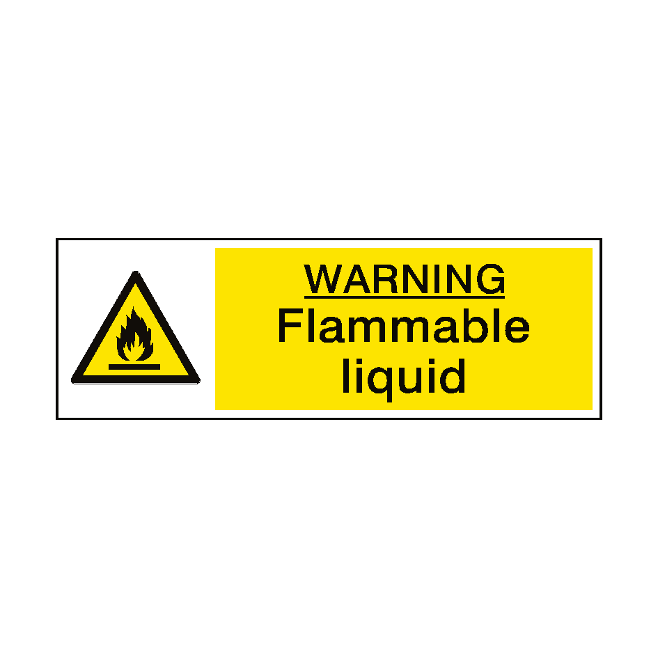 Warning Flammable Liquid Sign | Safety-Label.co.uk