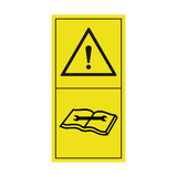 Warning Check Service Manual Sticker | Safety-Label.co.uk