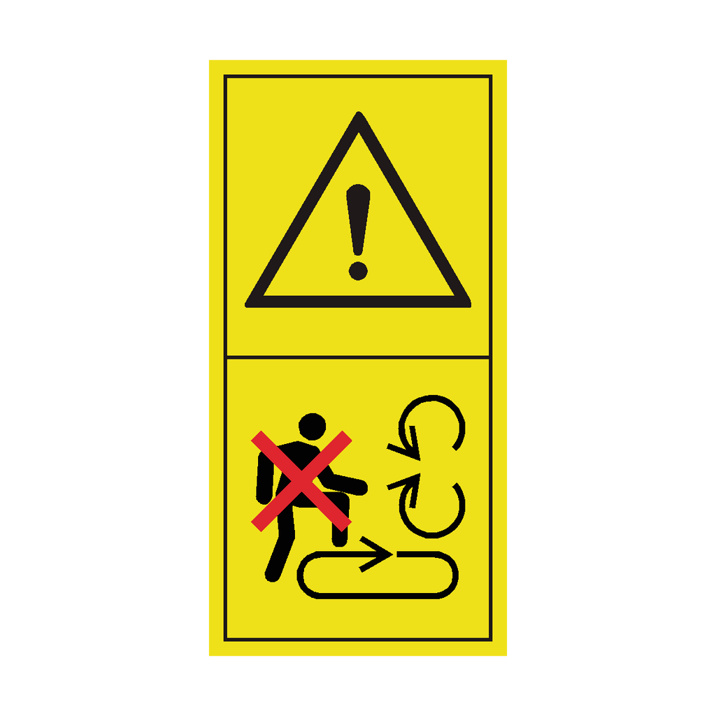 Warning Do Not Step On Loading Platform Sticker | Safety-Label.co.uk