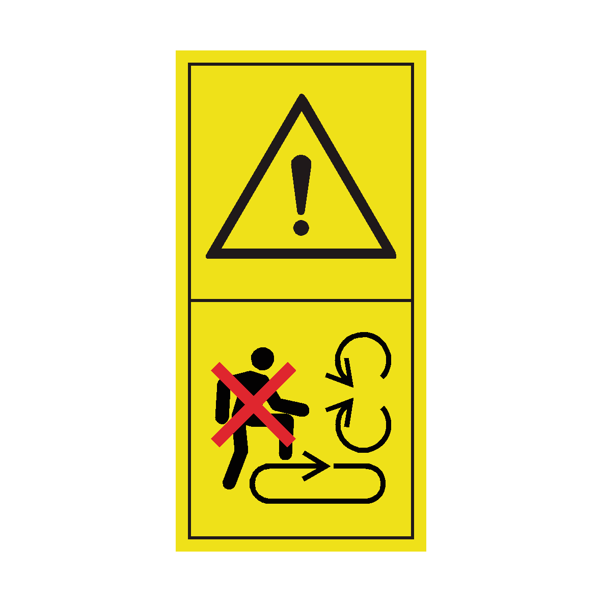 Platform Load Sticker Warning Do Not Step On Loading Platform Sticker