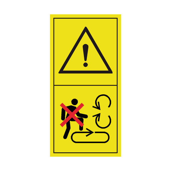Warning Do Not Step On Loading Platform Sticker | Safety-Label.co.uk