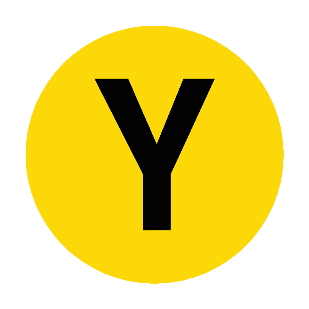 Letter Y Floor Marker | Safety-Label.co.uk