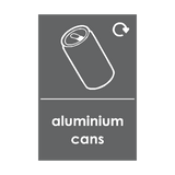 Aluminium Cans Waste Recycling Signs | Safety-Label.co.uk