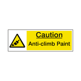 Anti Climb Paint Safety Sign | Safety-Label.co.uk