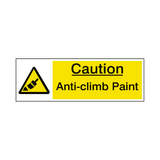 Anti Climb Paint Label | Safety-Label.co.uk