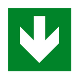 Arrow Down Sign | Safety-Label.co.uk