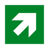 Arrow Up Right Sign | Safety-Label.co.uk