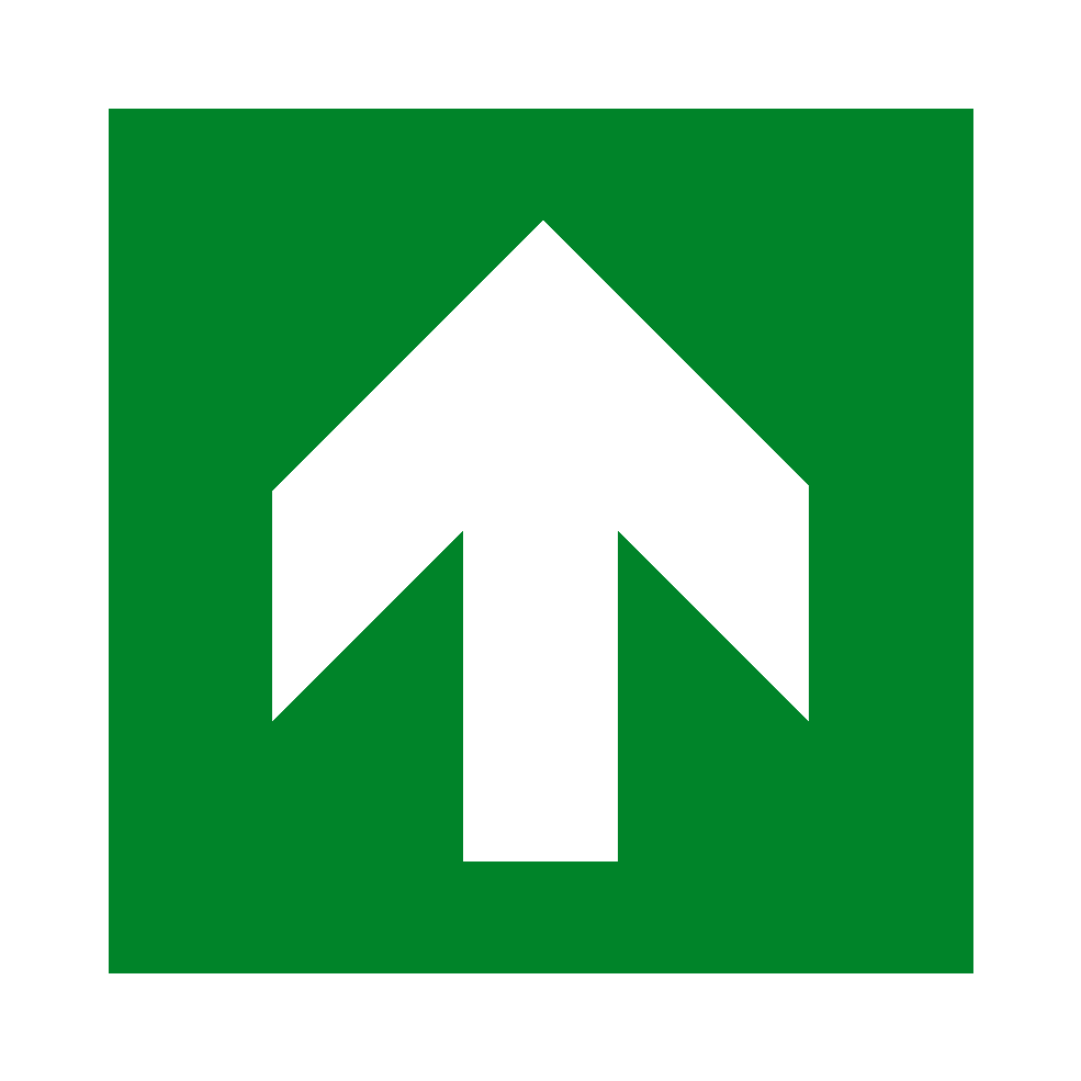 Arrow Up Sign | Safety-Label.co.uk